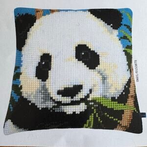 Vervaco Panda Bear Cross Stitch Kit 16x16" Finished Size Stamped Canvas